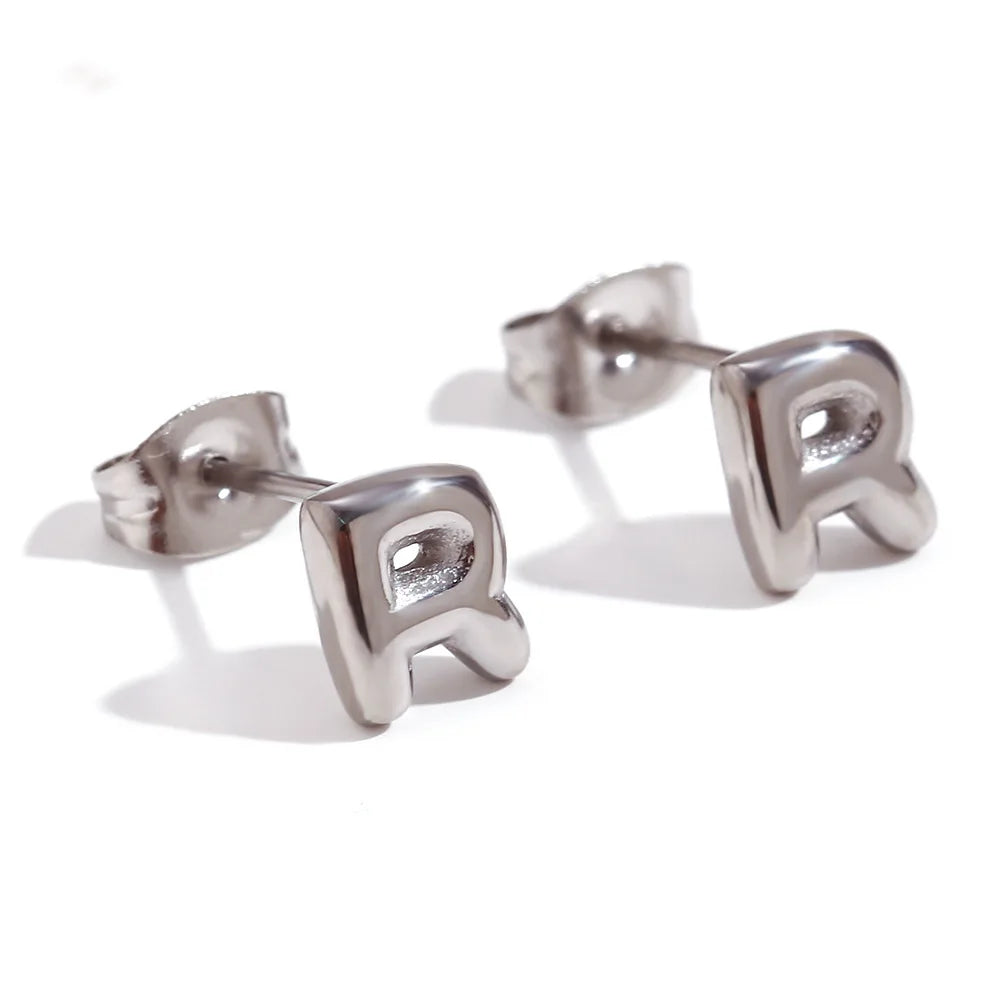 Mini Letters Stud Earrings