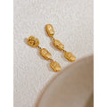 Another sample shot of Gold Hammered Drop Dangle Earrings