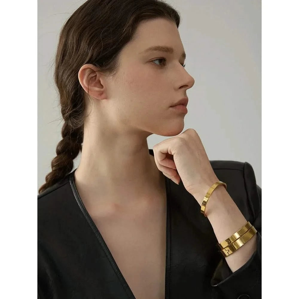 Sample wearing of Gold  Multiple Bangles