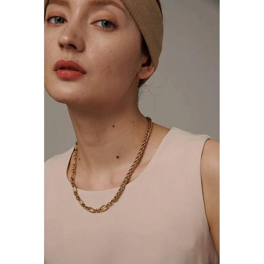Sample wearing of gold Chain Necklace