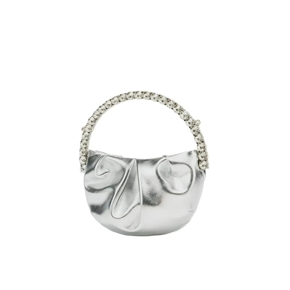 Rhinestone Handle Mini Handbag