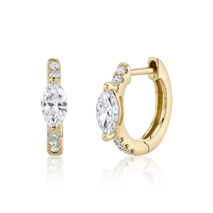Gold silver color Stud Hoop Earrings for Women Cubic Zirconia Drop Earring Chain Circle earrings 20022 Jewelry