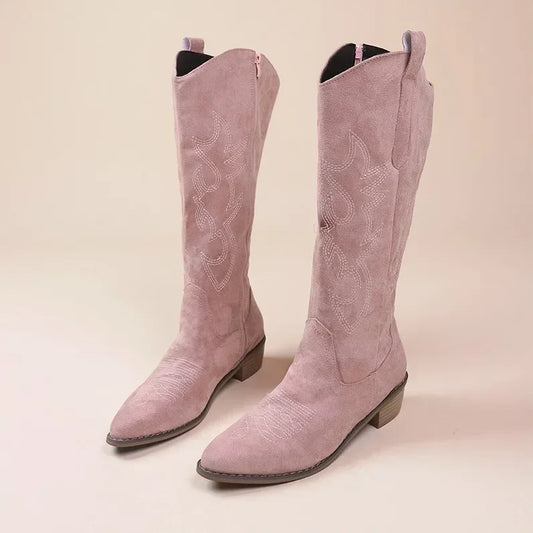 Embroidered Western Cowboy Boots - Stylish Boots - additional view 7