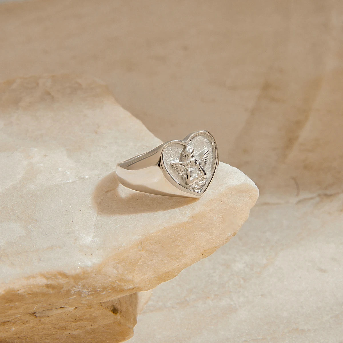 Silver Angel Ring