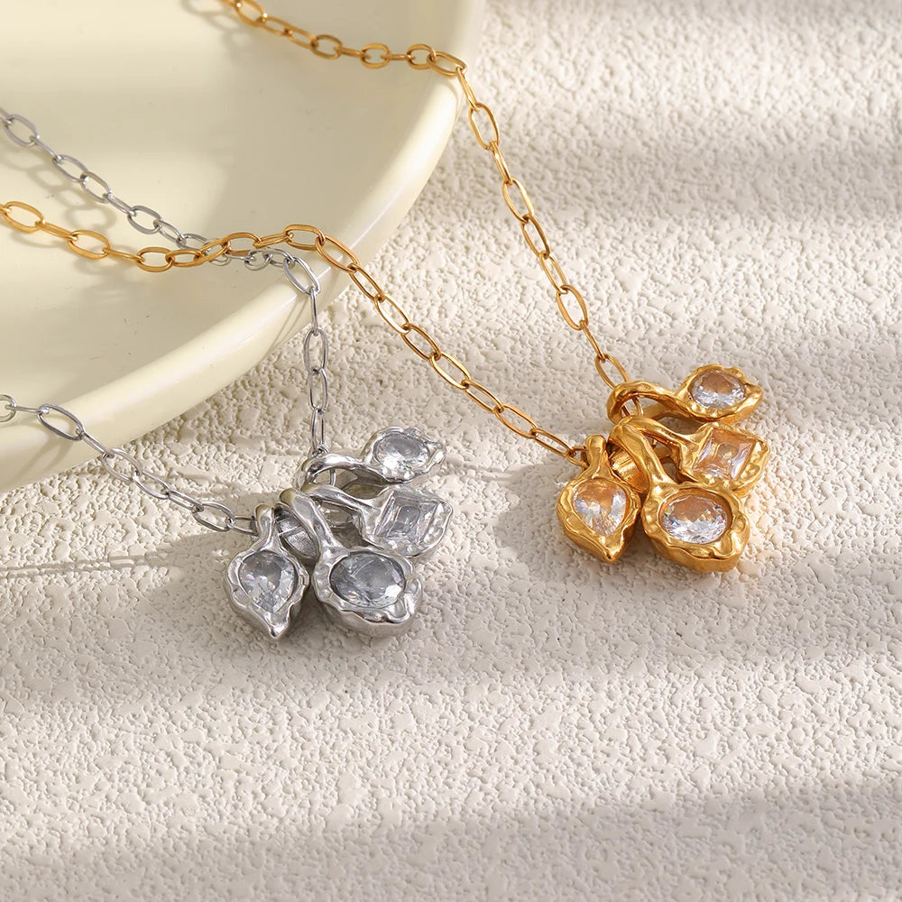 Irregular Zircon Necklace
