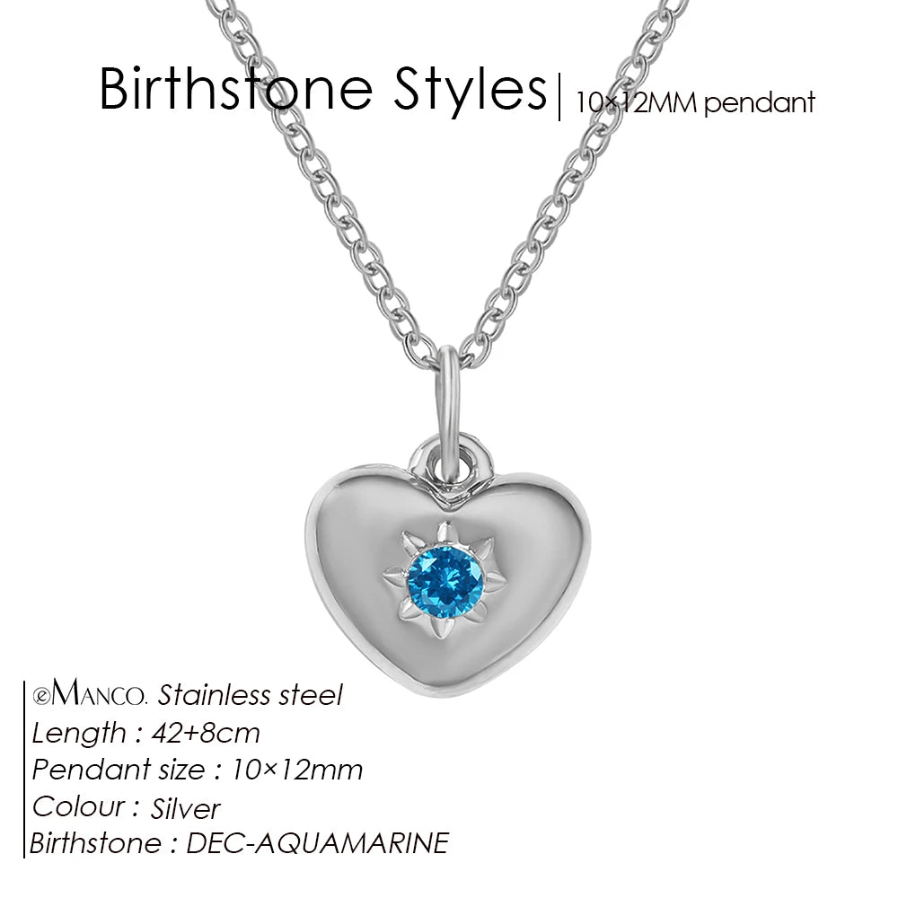 Silver Heart Pendant Necklace