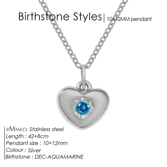 Silver Heart Pendant Necklace