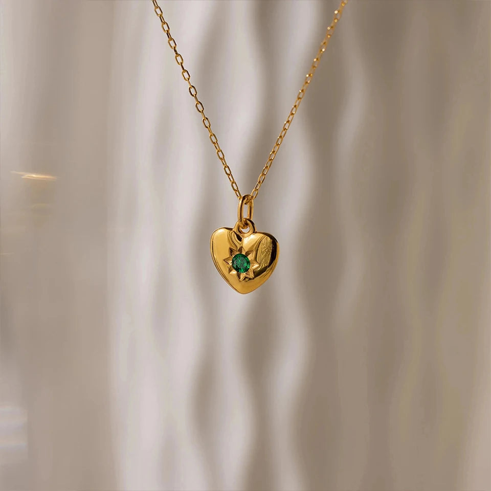 Gold Heart Pendant Necklace product image 9 of 23