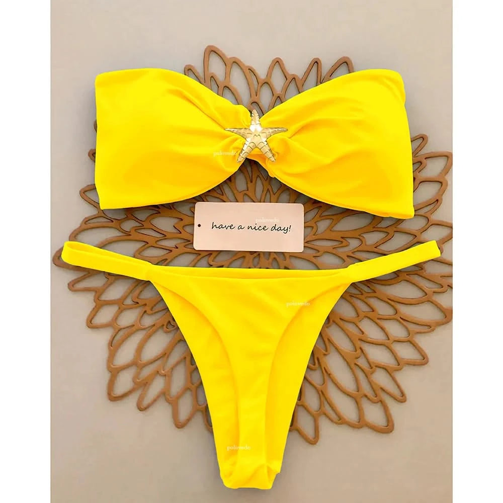 Bikini Bandeau Sexy para Playa - Colección 2025 