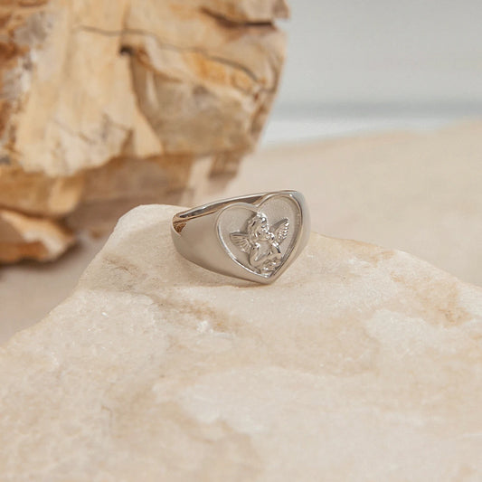Silver Angel Ring