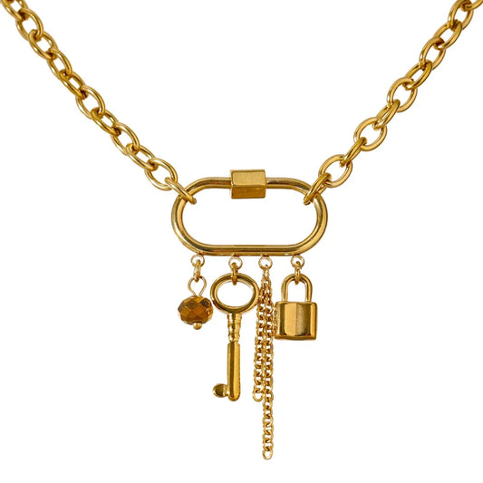 Lock Key Pendant Necklace
