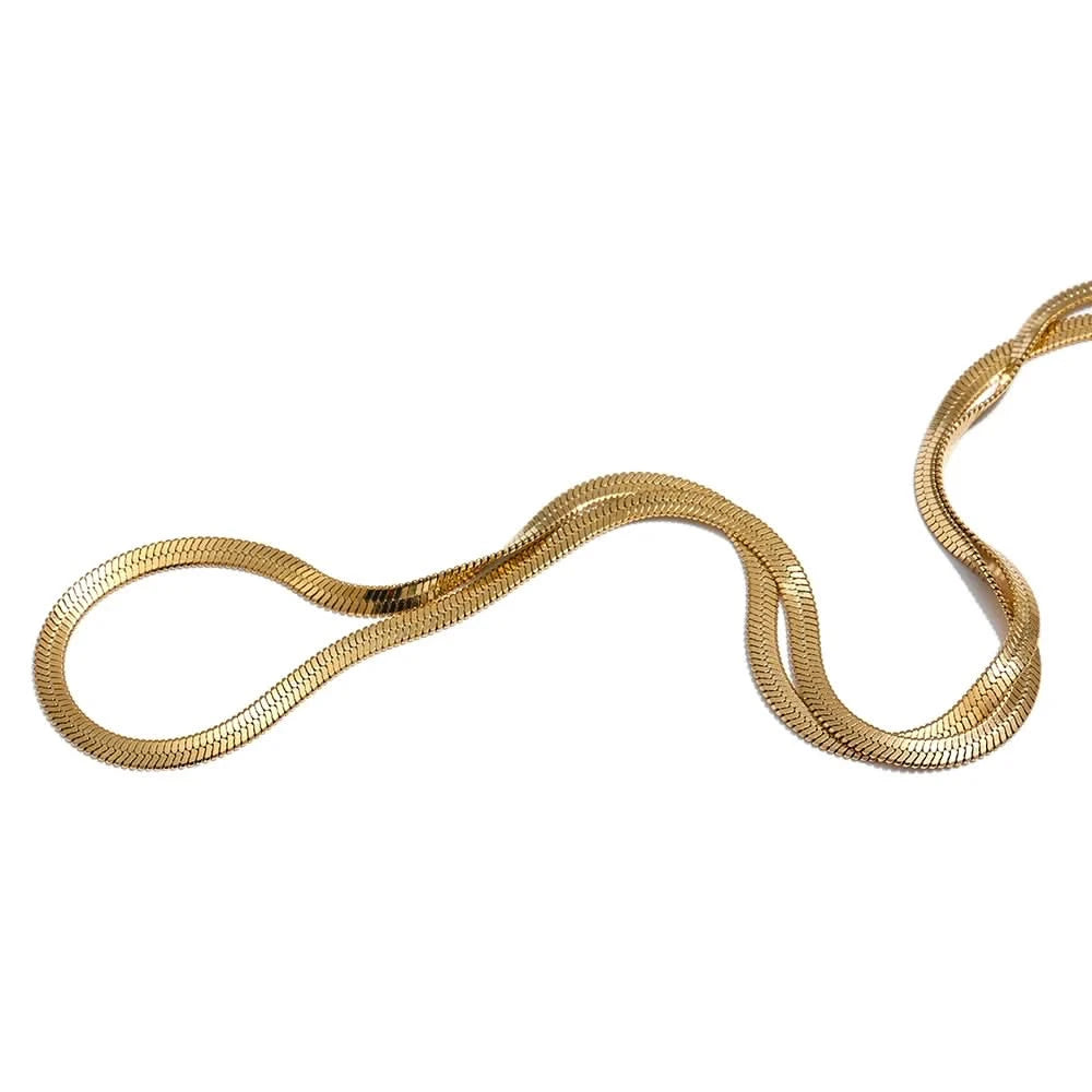 Accesorios de cadena de cintura de serpiente de acero inoxidable