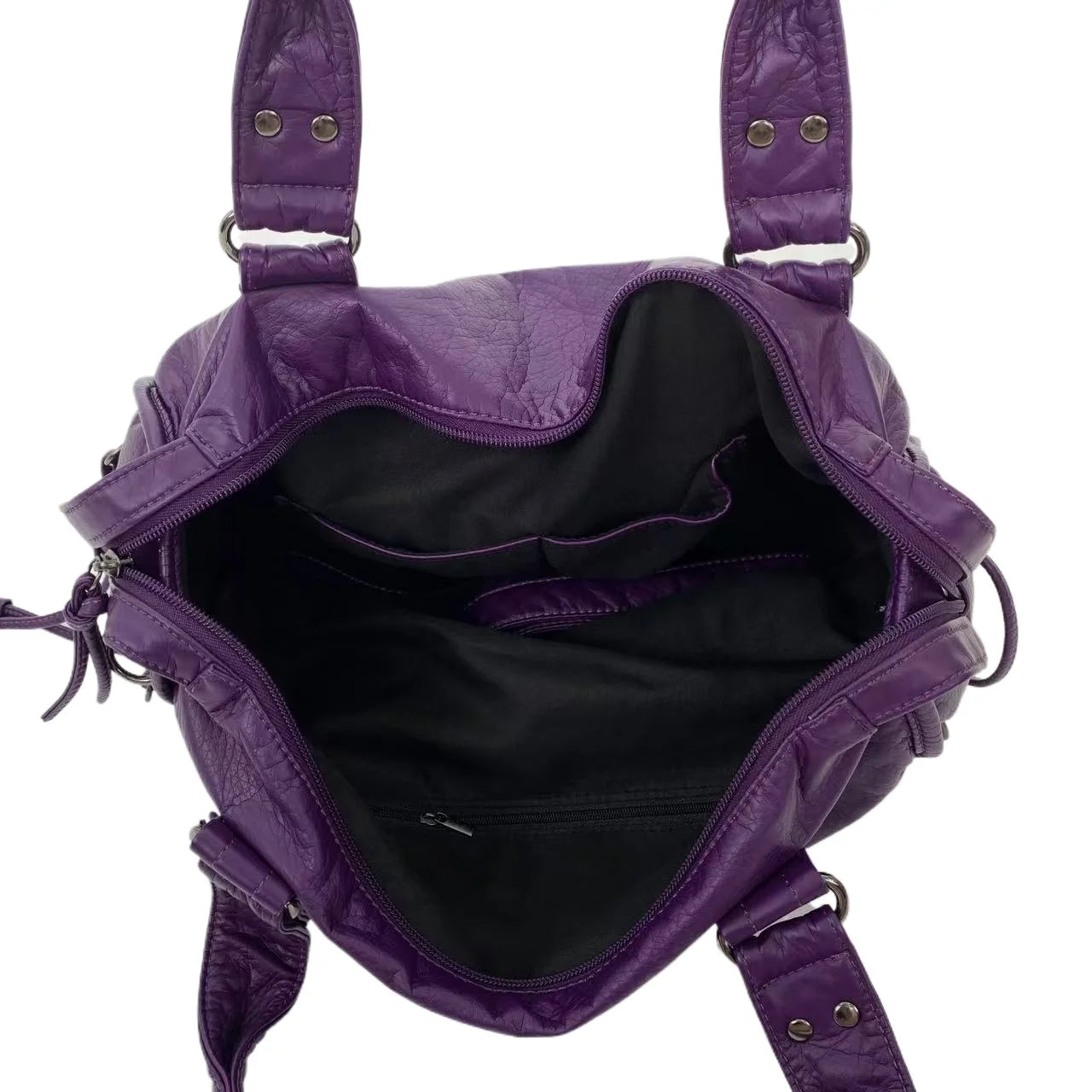 Purple Braided Crossbody Tote