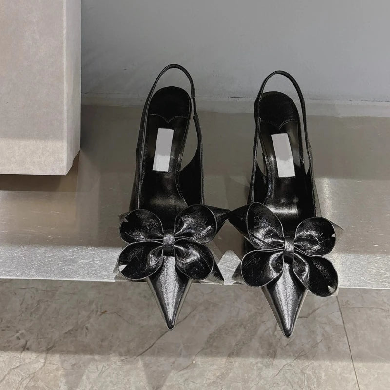 Stiletto Bow Sandals - Summer Fashion Fabulous