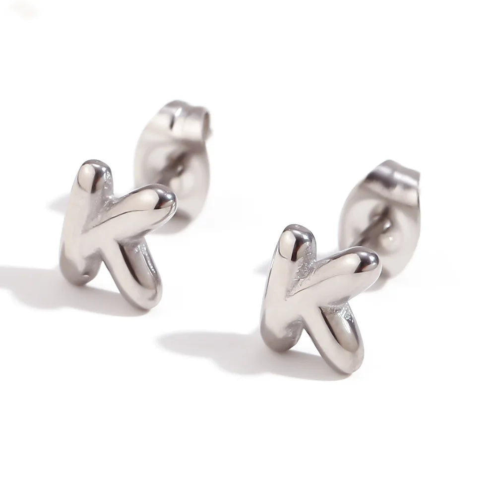 Mini Letters Stud Earrings