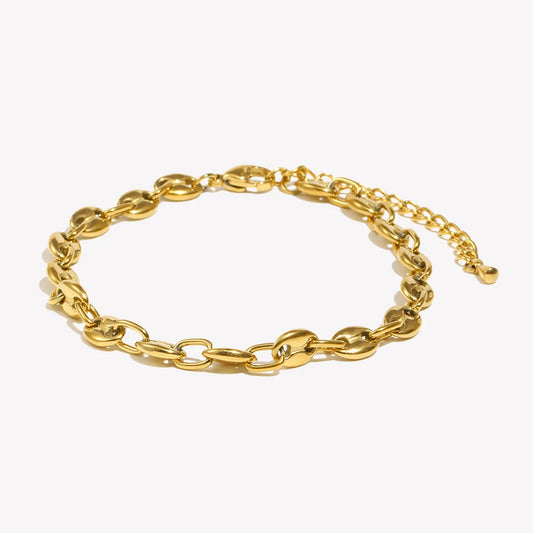 Chain Anklet - 14K Gold Plated Water Resistant Stainless Steel