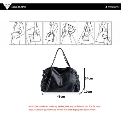 Soft Slouchy Hobo Tote Bag