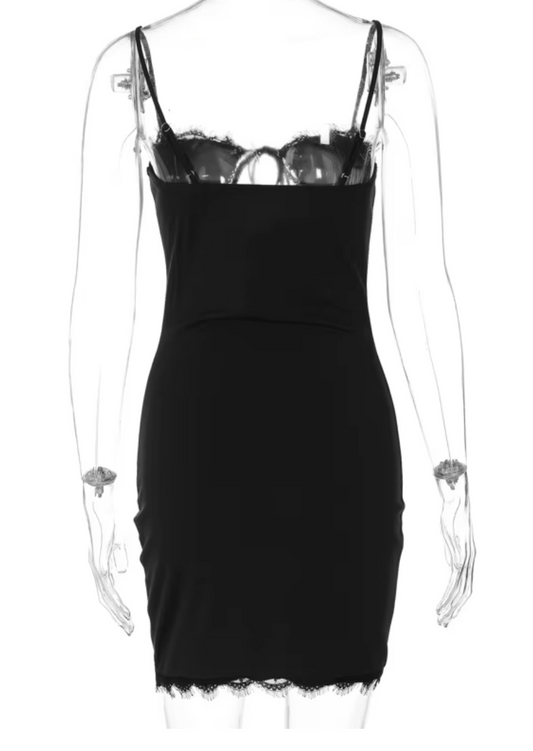 Sexy Lace Mini Dress - Perfect Party Attire