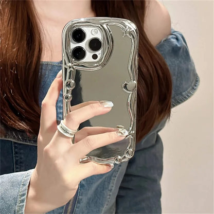Elegant Chrome iPhone Case - Stylish Protection