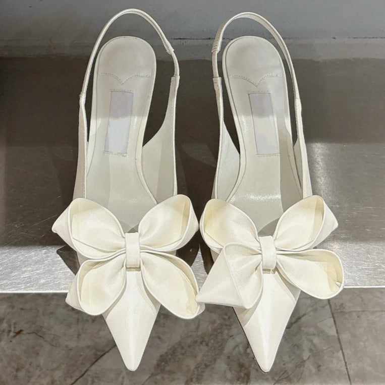 Stiletto Bow Sandals - Summer Fashion Fabulous
