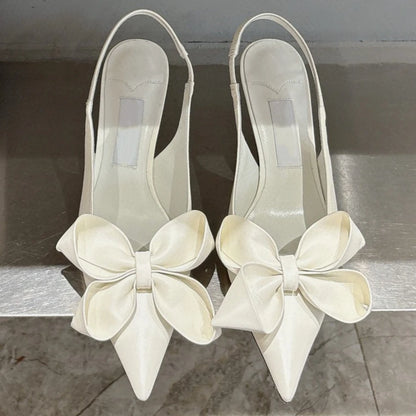 Stiletto Bow Sandals - Summer Fashion Fabulous