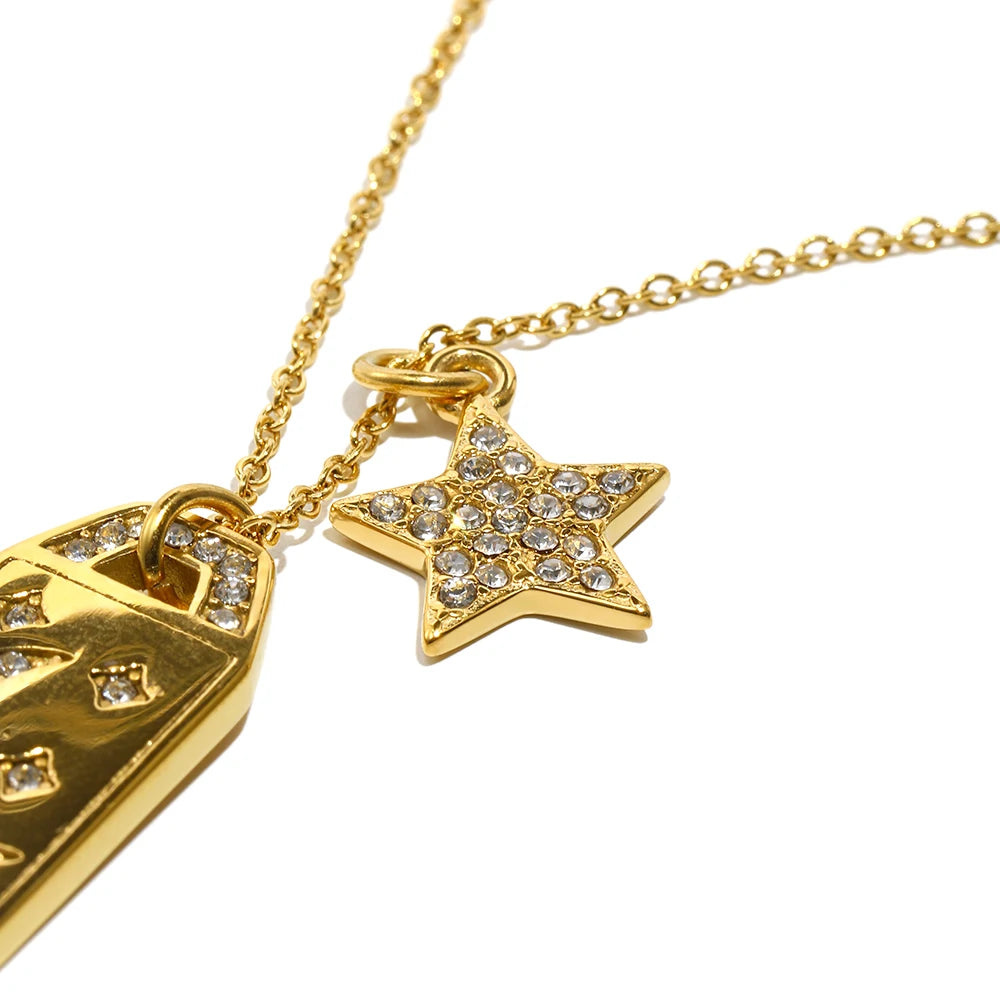 Stella Gold Hypoallergenic Star Pendant Necklace