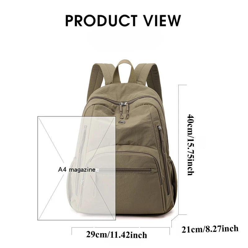 Zara Shoulder Strap Women's Large Nylon Backpack