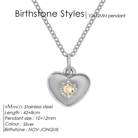 Silver Heart Pendant Necklace