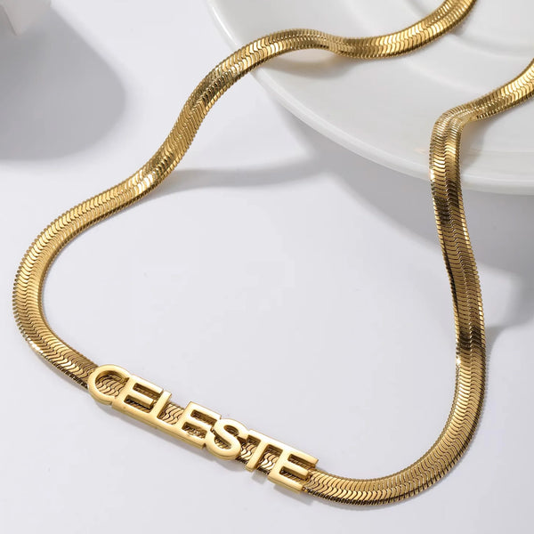 Personalized Name Snake Chain