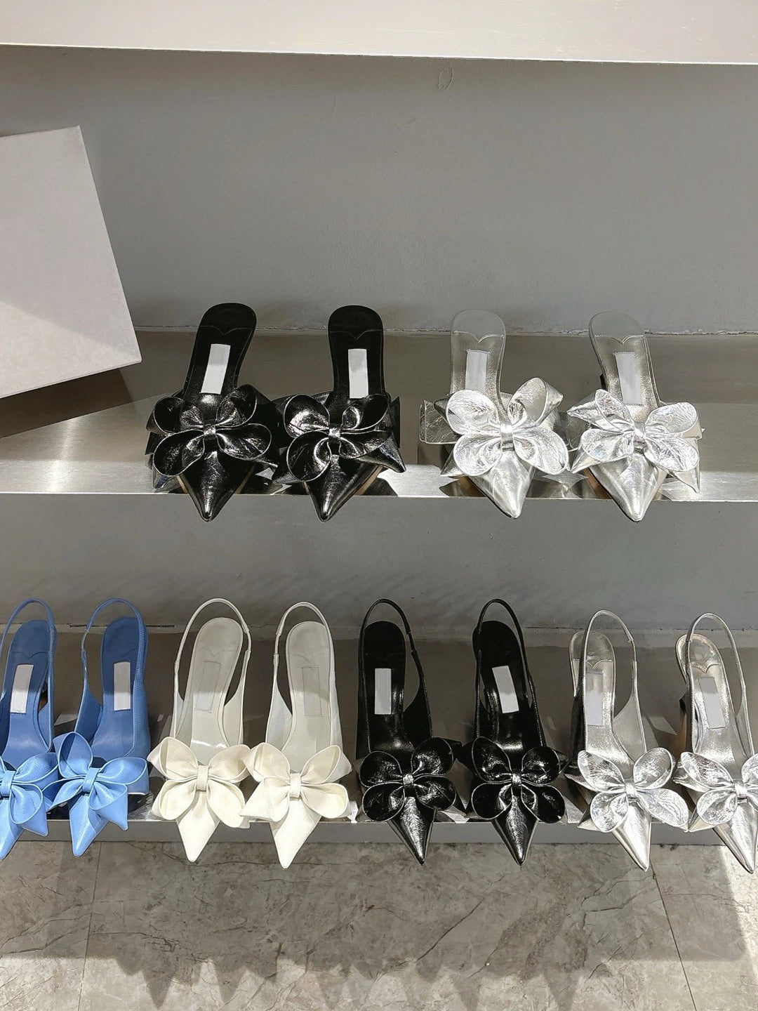 Stiletto Bow Sandals - Summer Fashion Fabulous