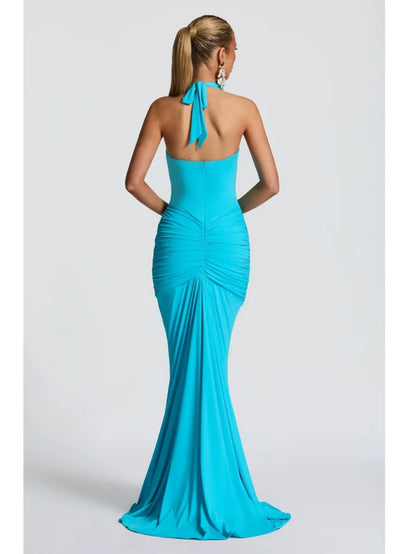 Dress - White V-Neck Sleeveless Maxi