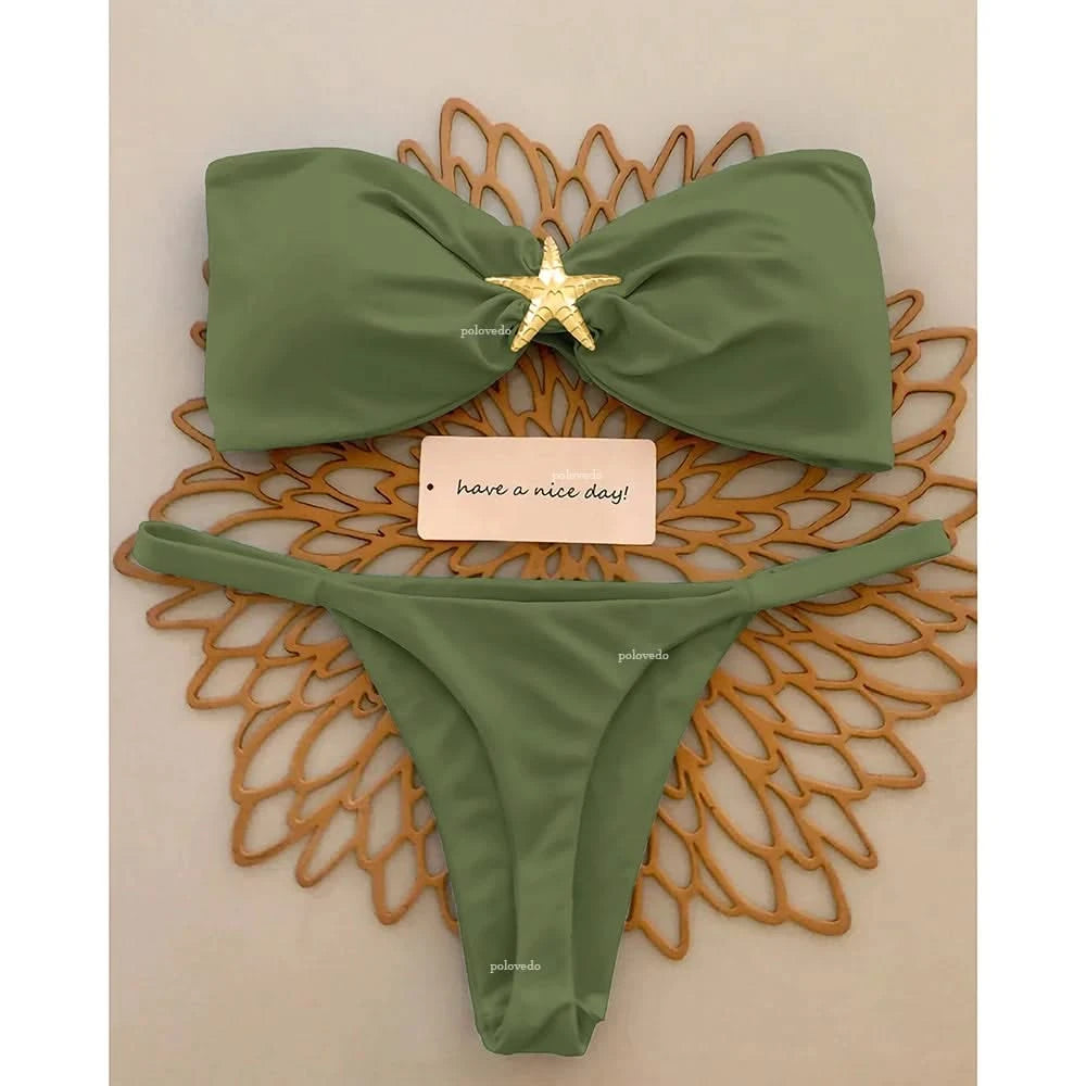 Bikini Bandeau Sexy para Playa - Colección 2025 