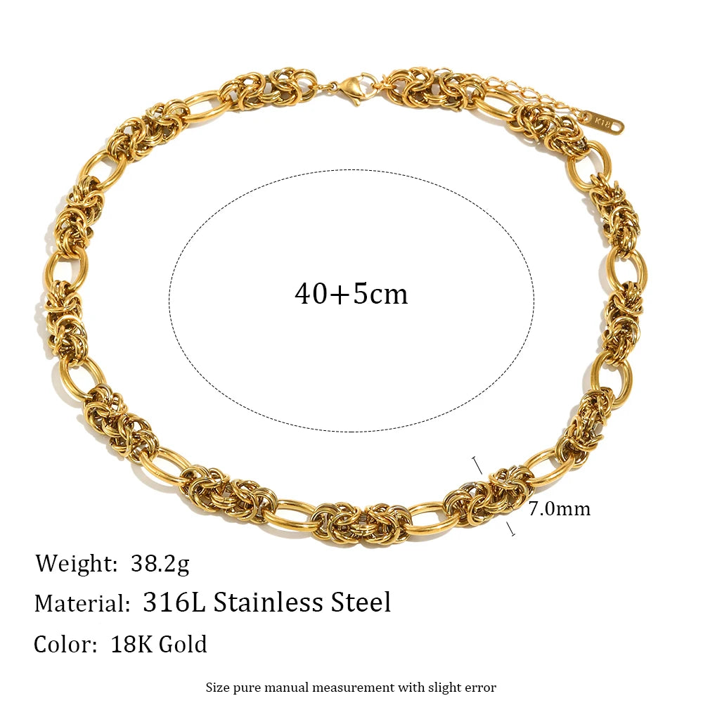 Multi Ring Chain Necklace