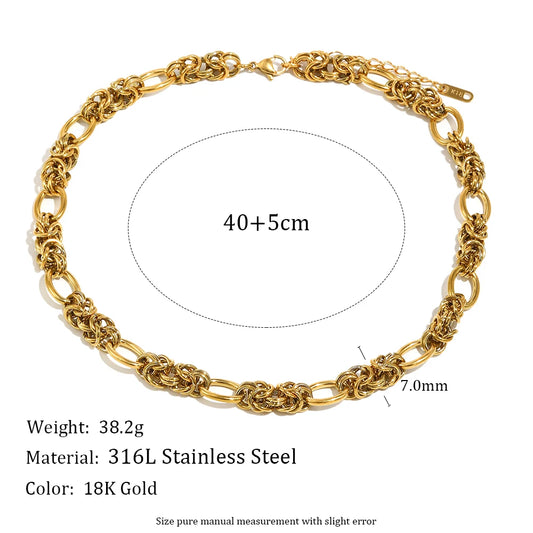 Multi Ring Chain Necklace