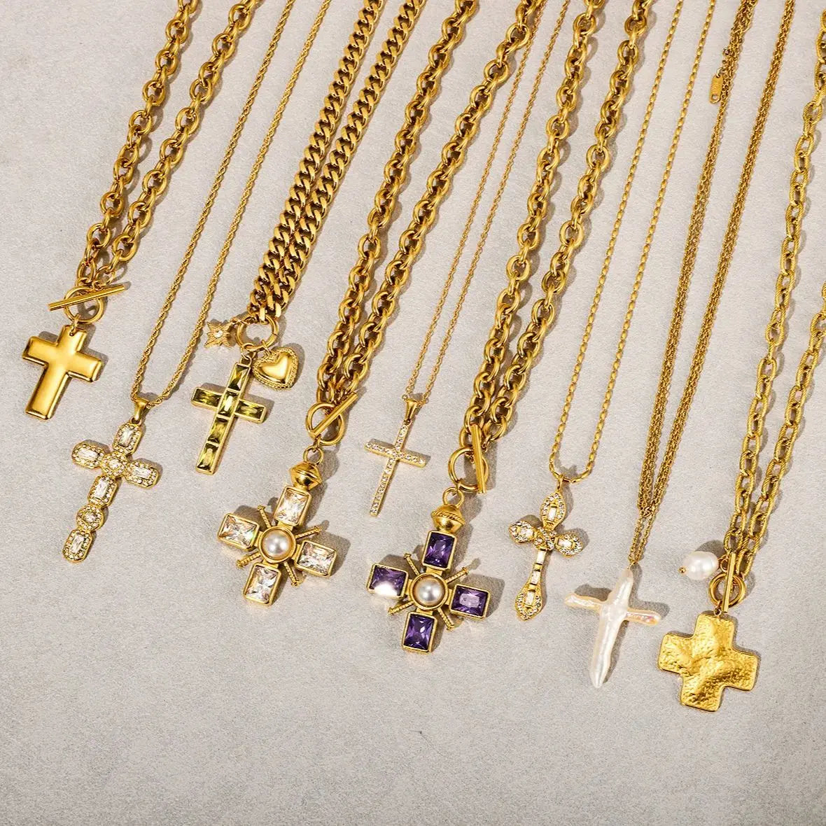 Sophia Green Heart Pendant Stainless Steel Necklace - model wearing necklace, new