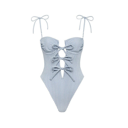 Ashgaily Print Bodysuit Monokini Swimsuit