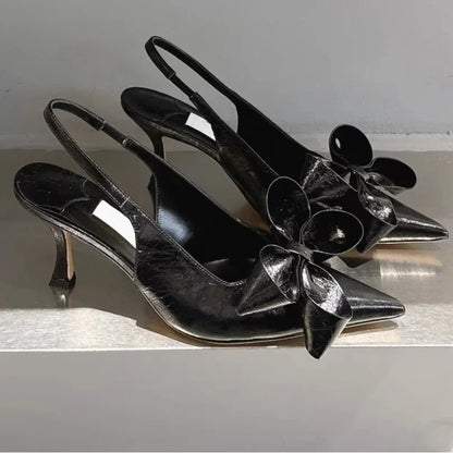 Stiletto Bow Sandals - Summer Fashion Fabulous