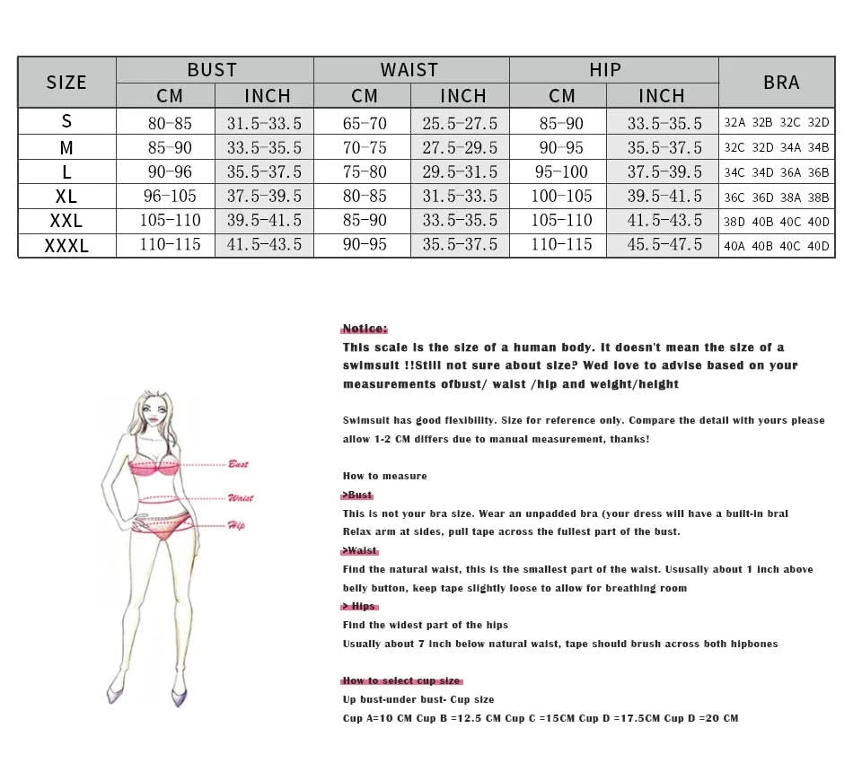 Conjunto de bikini push up sexy: un imprescindible para la playa
