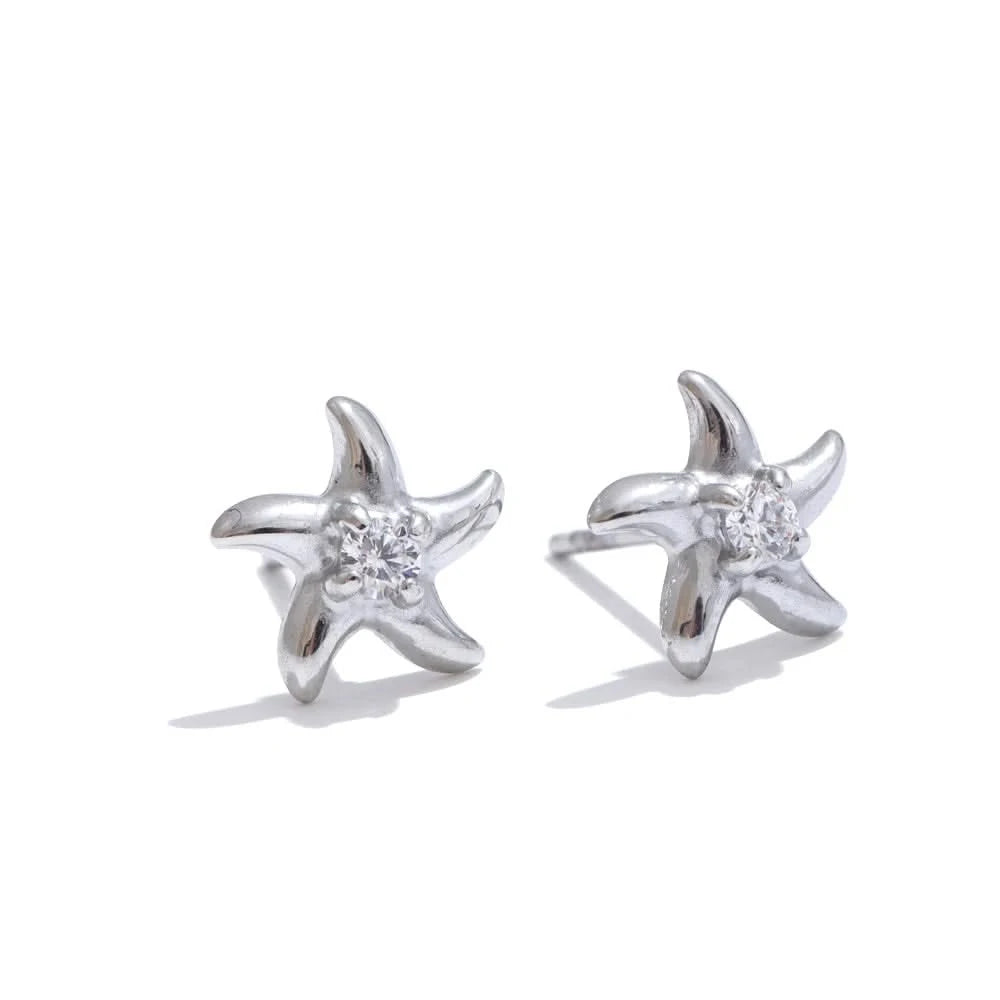 Ocean Starfish Stud Earrings - Beach Chic Glam
