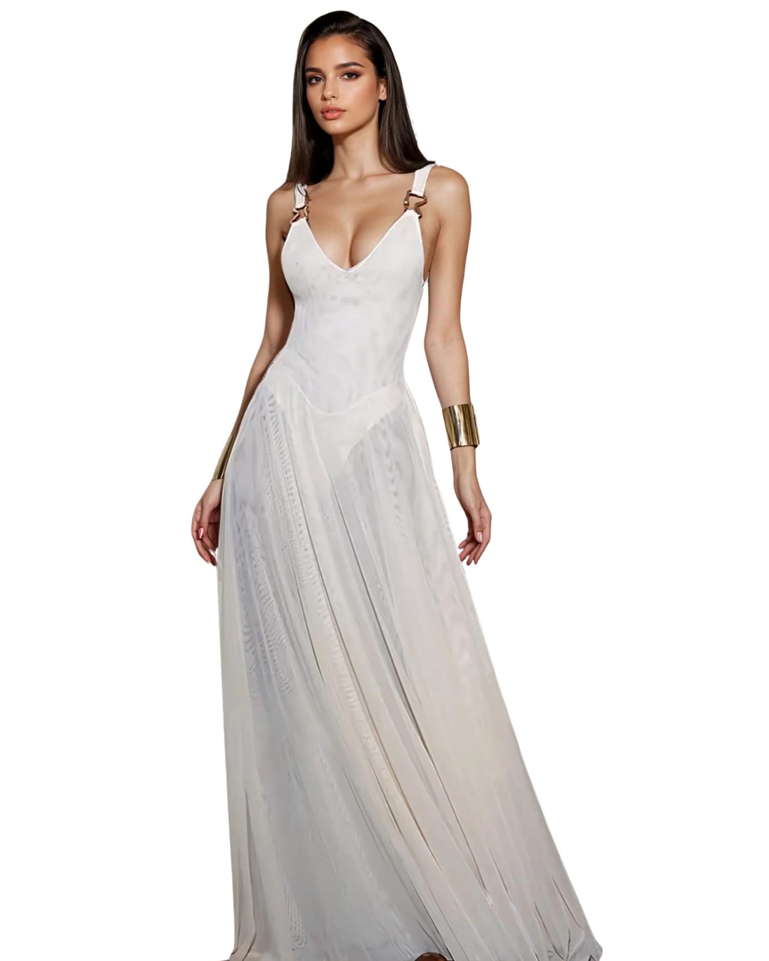 Sexy Mesh Maxi Dress