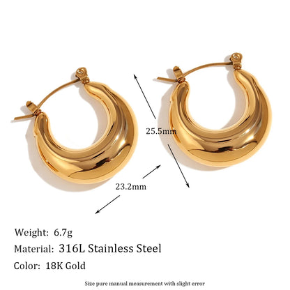 Nova Silver Tarnish Free Hoop Earrings