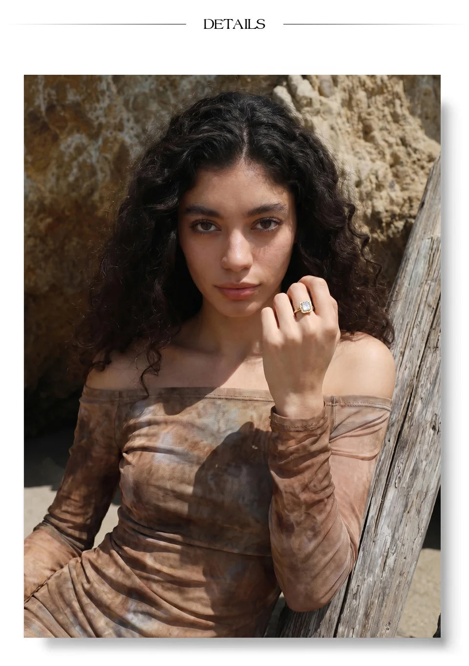 Rectangle Crystal Statement Ring