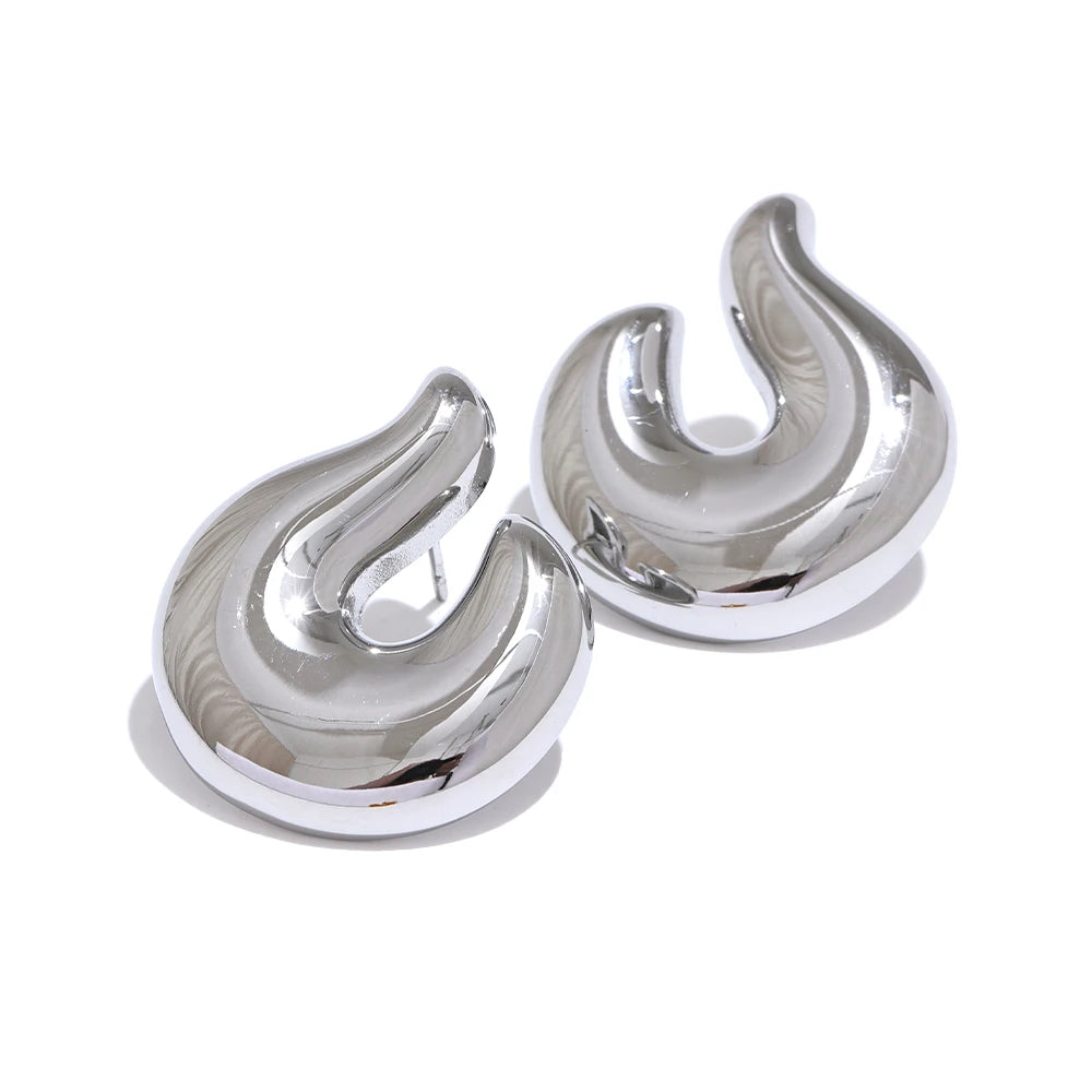 Geometric Stainless Steel Earrings