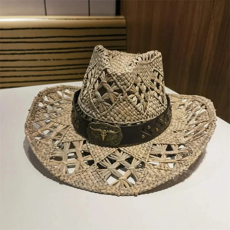 Beach Chic Lafite Straw Cowboy Sun Hat