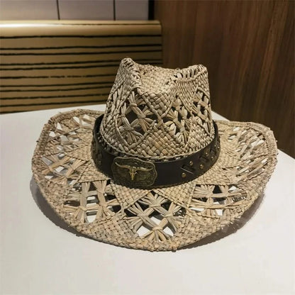 Beach Chic Lafite Straw Cowboy Sun Hat