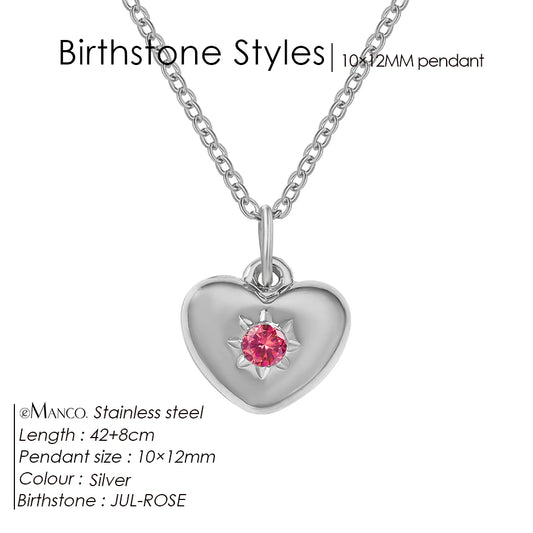 Silver Heart Pendant Necklace