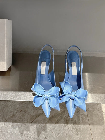 Stiletto Bow Sandals - Summer Fashion Fabulous