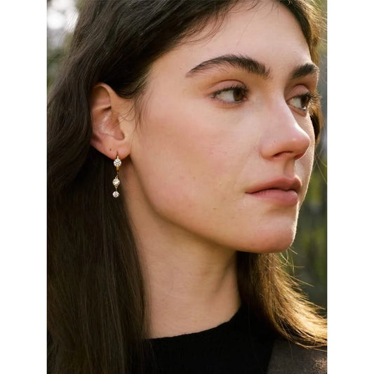 Silver Chic CZ Drop Earrings – Elegant Jewelry Style