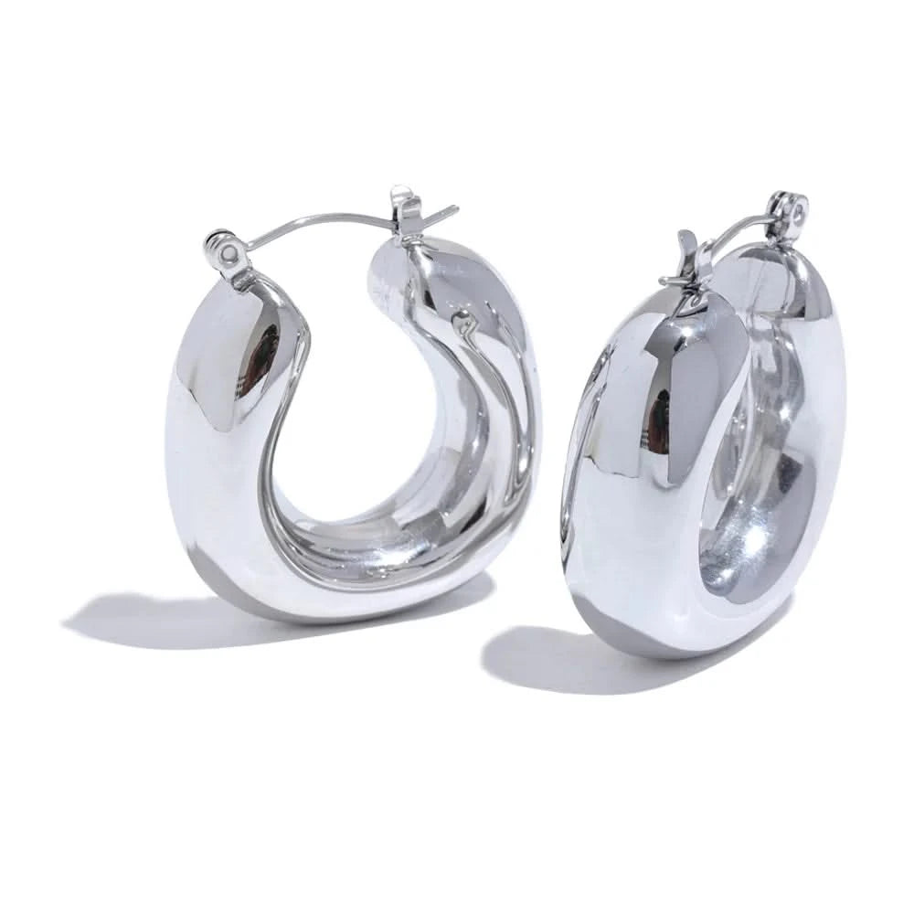 Silver Eris Hoop Earrings