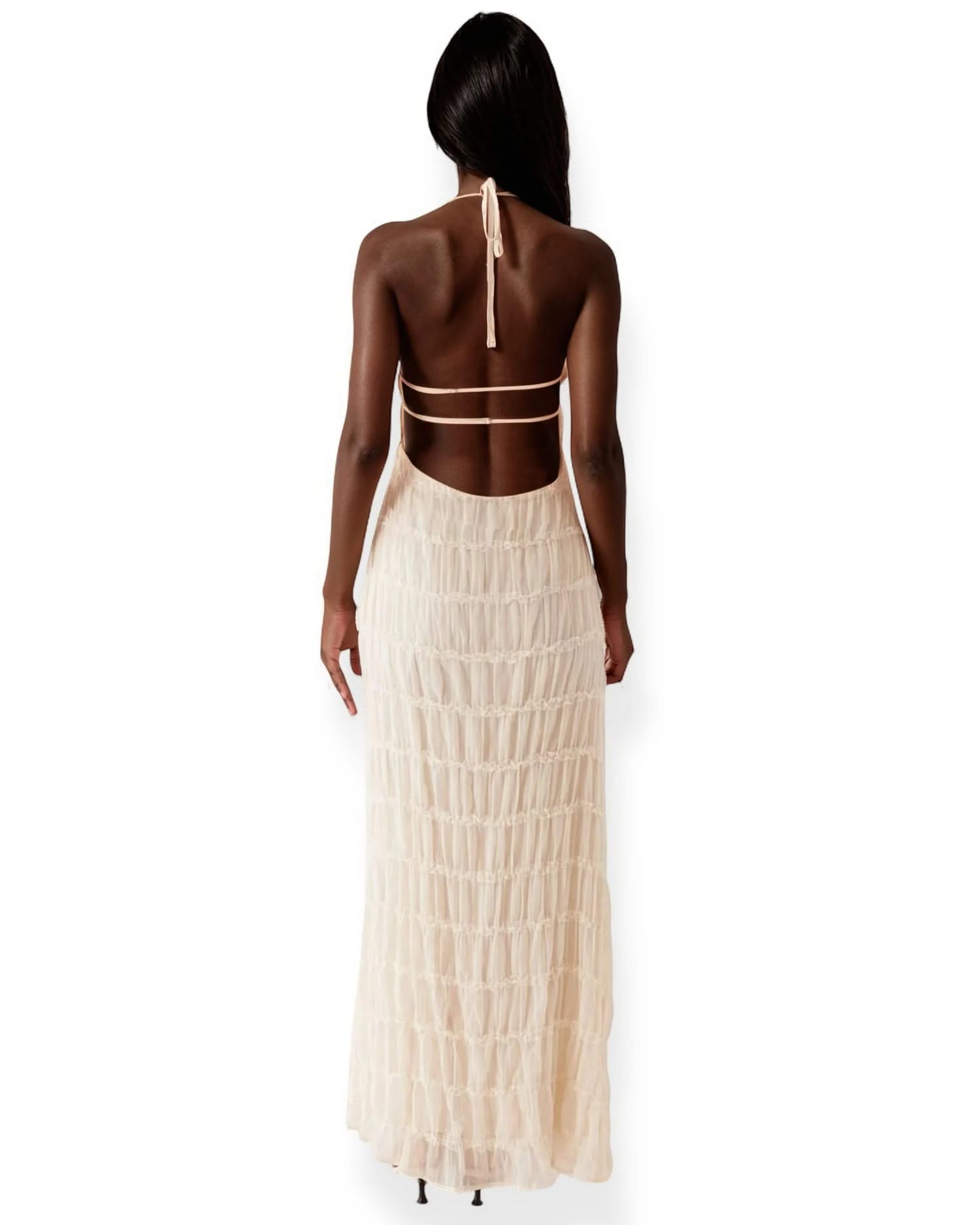 Sleeveless Bodycon Maxi Dress - Elegant Clubwear Sleeveless Bodycon Maxi Dress - Elegant Clubwear